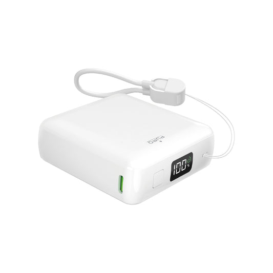 Powerbank Puro 10000mAh 20W USB-C USB-A z wyświetlaczem i - biały