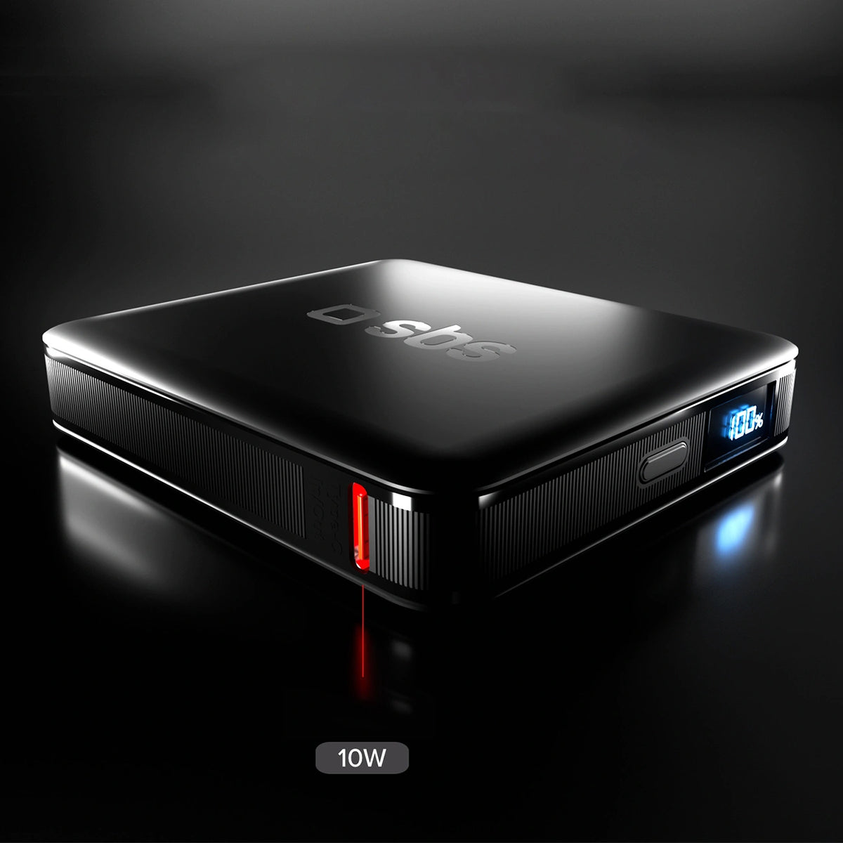 Powerbank SBS HD 10W 5000mAh USB-C z wyświetlaczem LCD - czarny – zdjęcie 9
