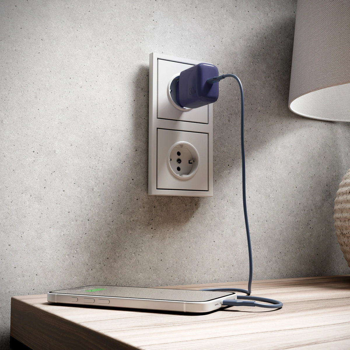Ładowarka sieciowa Puro Pro Lite 30W USB-C - szara – zdjęcie 7