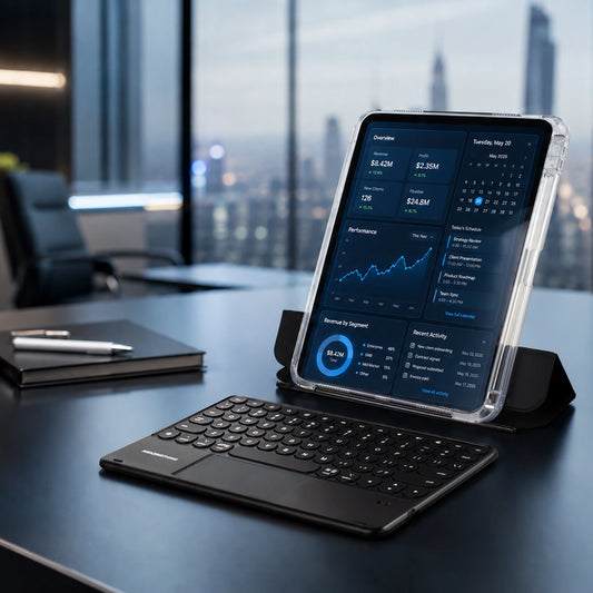 Etui z klawiaturą AMAZINGTHING Minimal Case na iPad 11" 2022/2025 - czarne