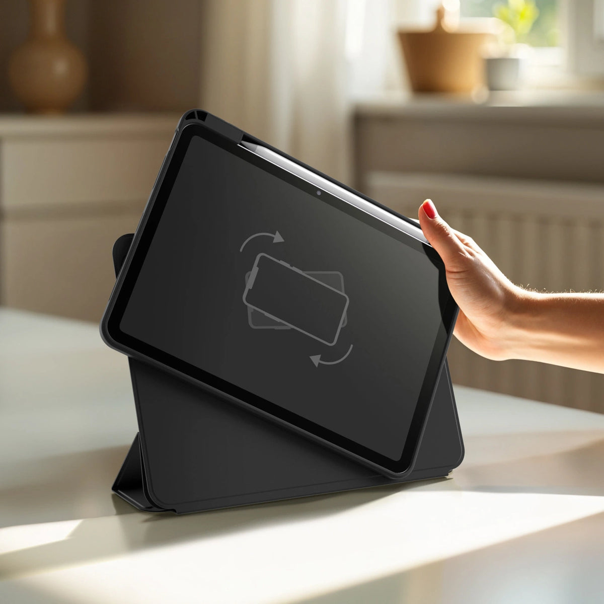 Etui AMAZINGTHING Titan na iPad Air 11" M2/M3/M4 (2024/2025/2026) - czarne – zdjęcie 7