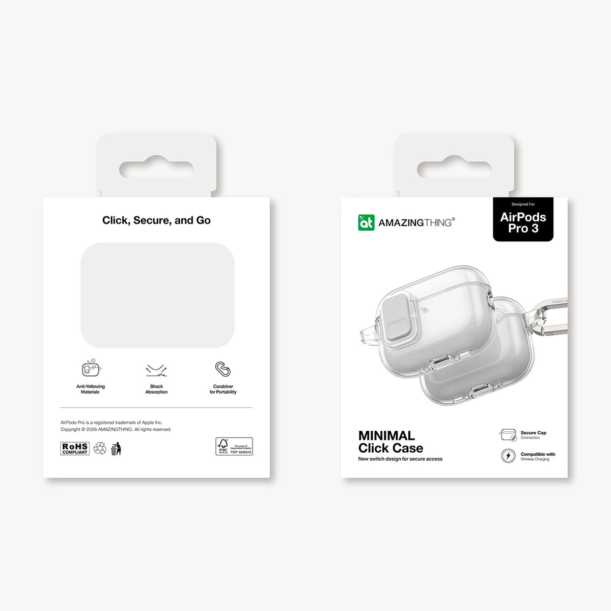Etui AMAZINGTHING Minimal Case do AirPods Pro 3 - przezroczyste – zdjęcie 5
