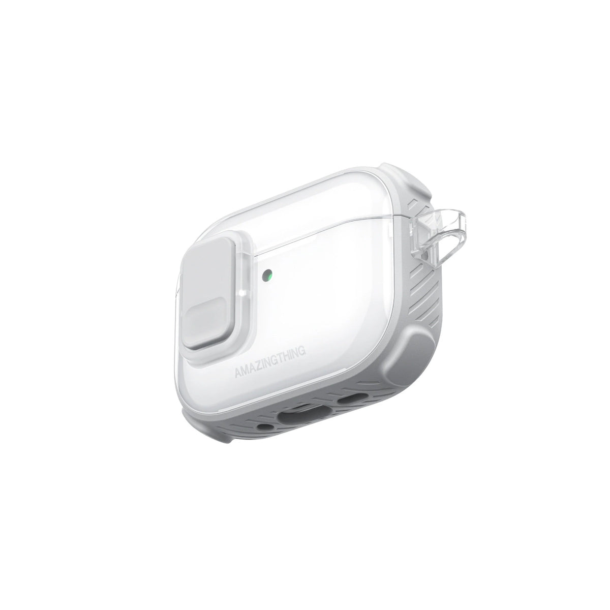 Etui AMAZINGTHING Titan Pro Mag Case Clear do AirPods Pro 3 - białe – zdjęcie 12