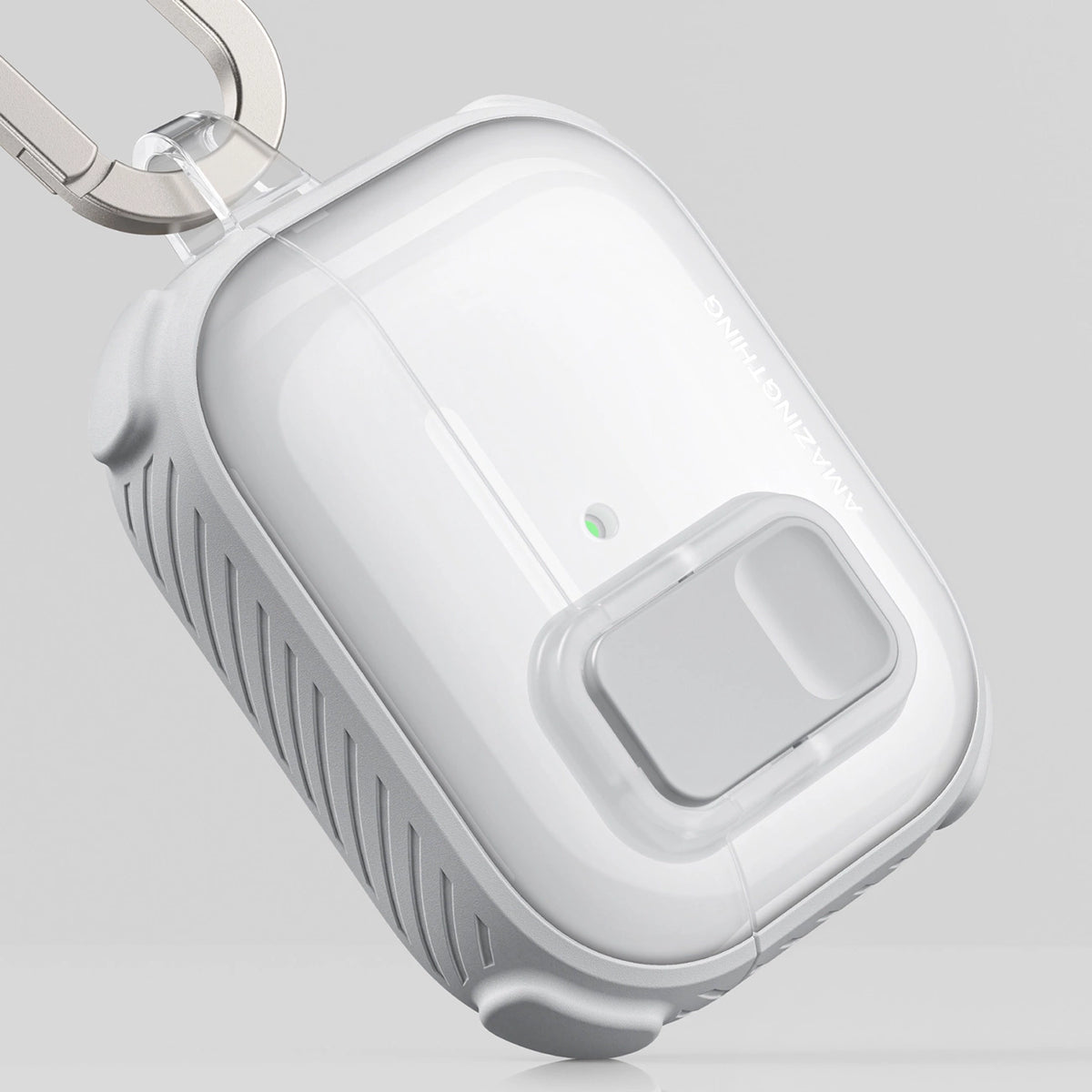 Etui AMAZINGTHING Titan Pro Mag Case Clear do AirPods Pro 3 - białe – zdjęcie 13