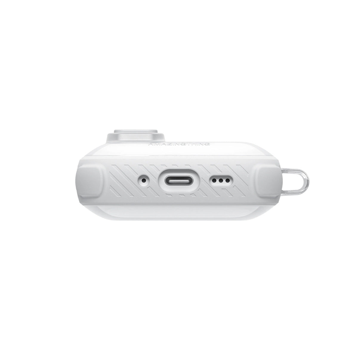 Etui AMAZINGTHING Titan Pro Mag Case Clear do AirPods Pro 3 - białe – zdjęcie 3