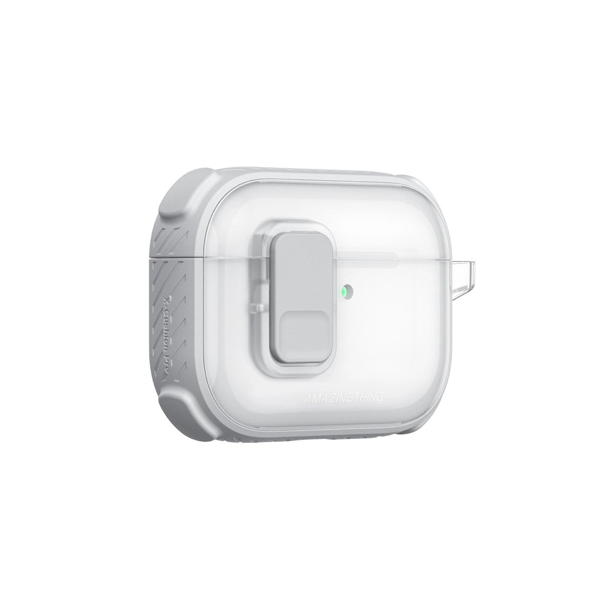 Etui AMAZINGTHING Titan Pro Mag Case Clear do AirPods Pro 3 - białe – zdjęcie 5