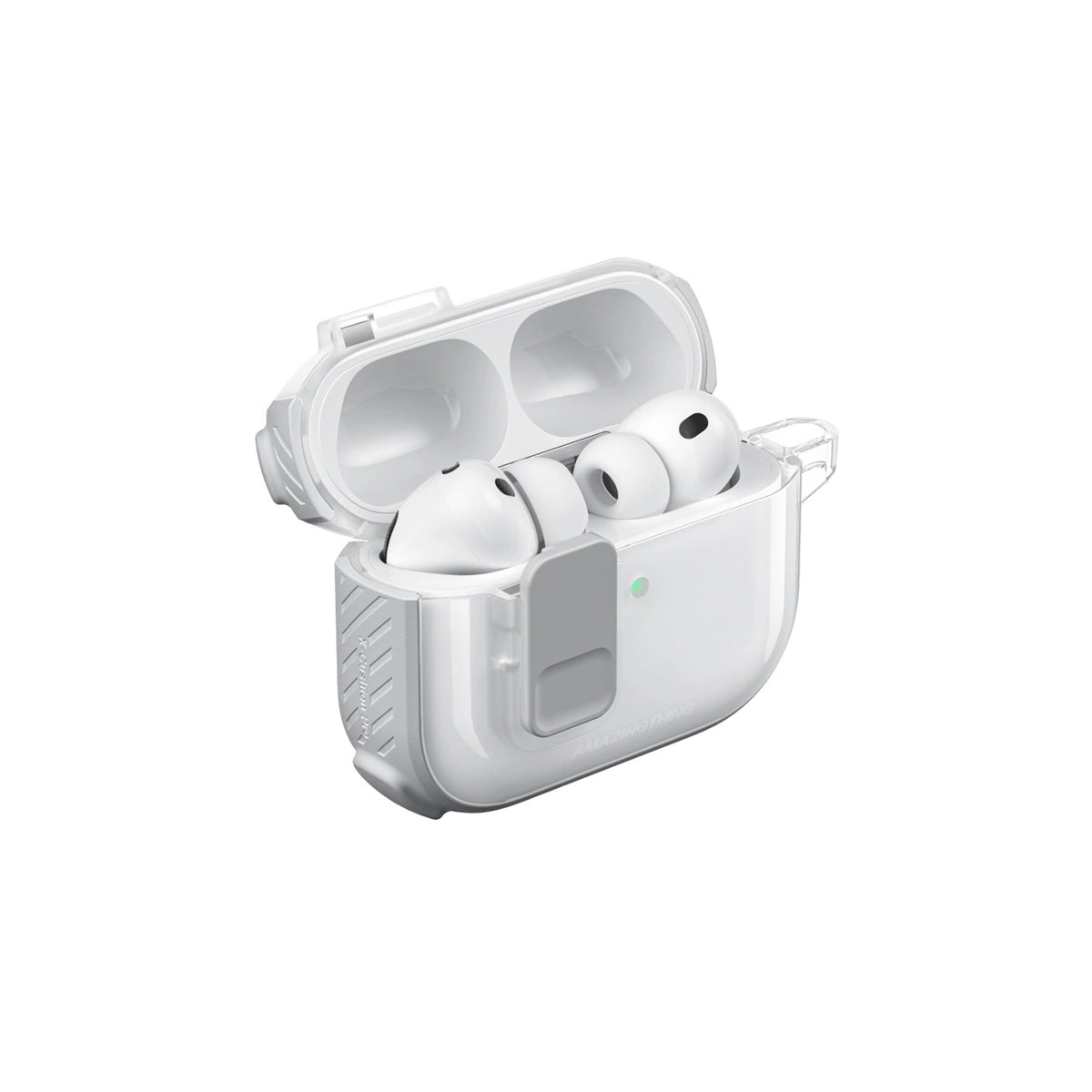 Etui AMAZINGTHING Titan Pro Mag Case Clear do AirPods Pro 3 - białe – zdjęcie 7
