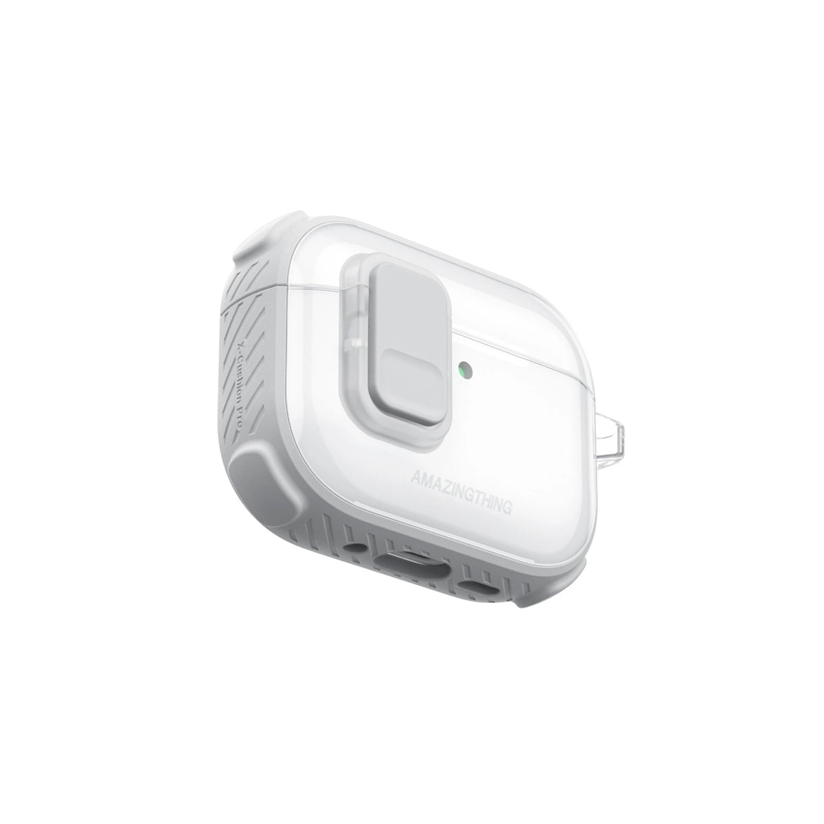 Etui AMAZINGTHING Titan Pro Mag Case Clear do AirPods Pro 3 - białe – zdjęcie 8