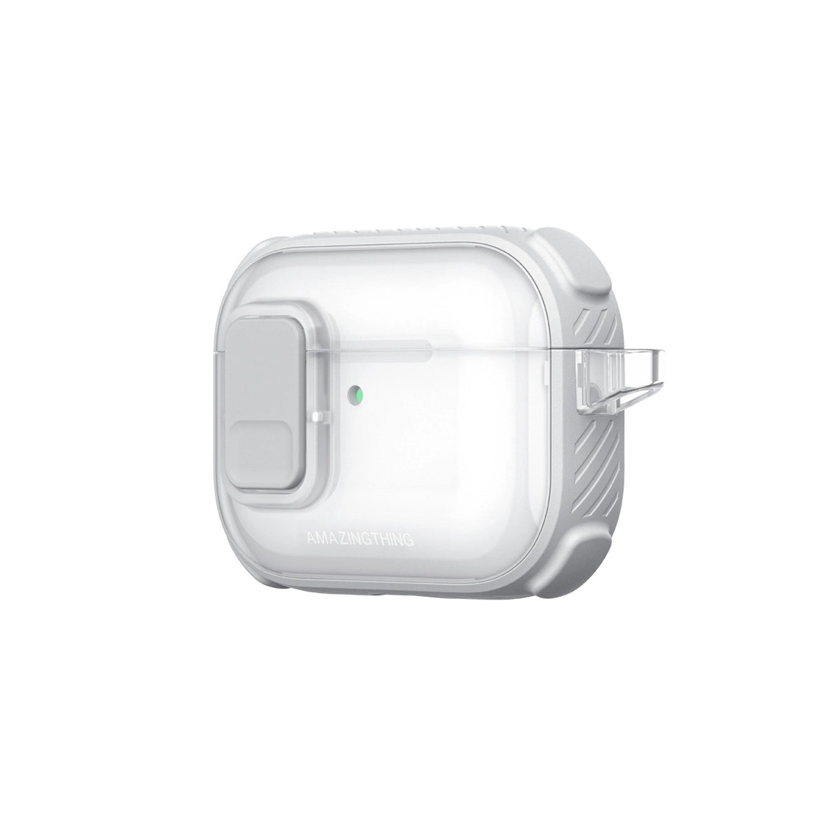 Etui AMAZINGTHING Titan Pro Mag Case Clear do AirPods Pro 3 - białe – zdjęcie 9