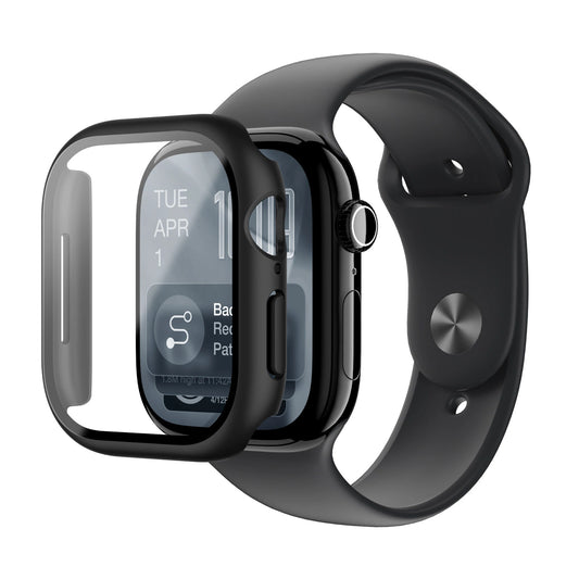Szkło AMAZINGTHING Radix z etui na Apple Watch Series 11 42 mm - czarne