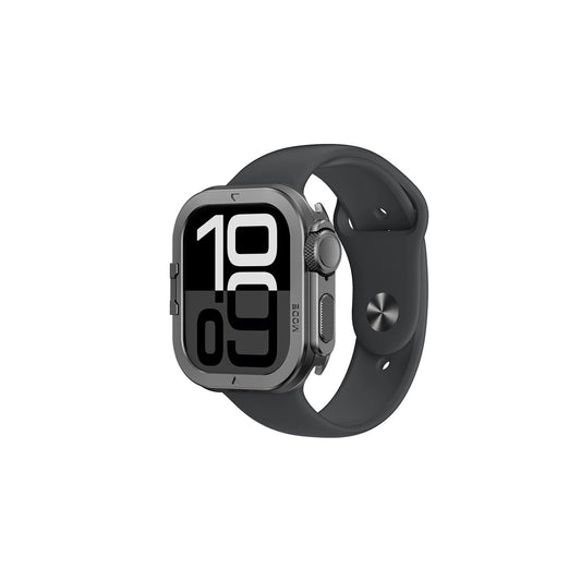 Etui metalowe AMAZINGTHING na Apple Watch 11 46mm aluminiowe - czarne