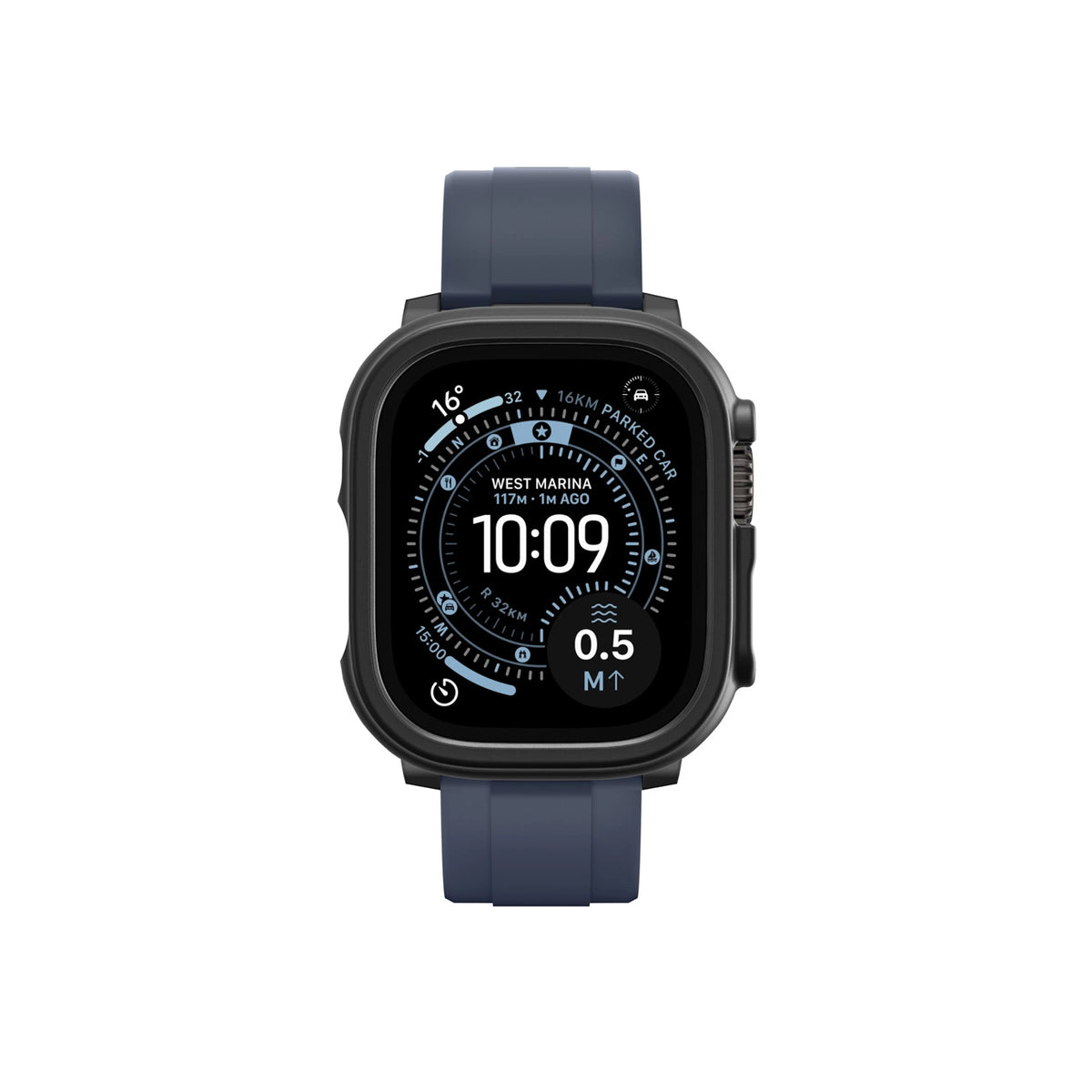 Etui ochronne AMAZINGTHING Minimal na Apple Watch UItra 3 49 mm - czarne
