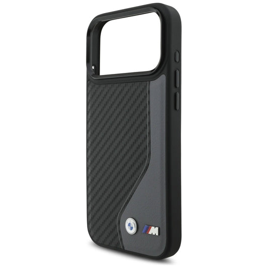 Etui BMW M Carbon Logo MagSafe na iPhone 17 Pro Max - grafitowe