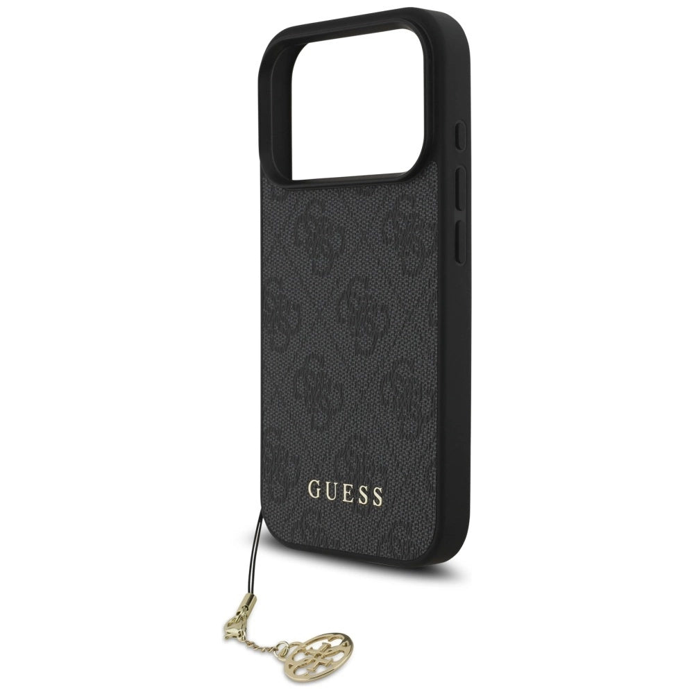 Etui Guess 4G Charms Collection MagSafe na iPhone 17 Pro - czarne – zdjęcie 5