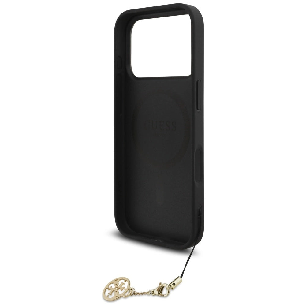 Etui Guess 4G Charms Collection MagSafe na iPhone 17 Pro - czarne – zdjęcie 6