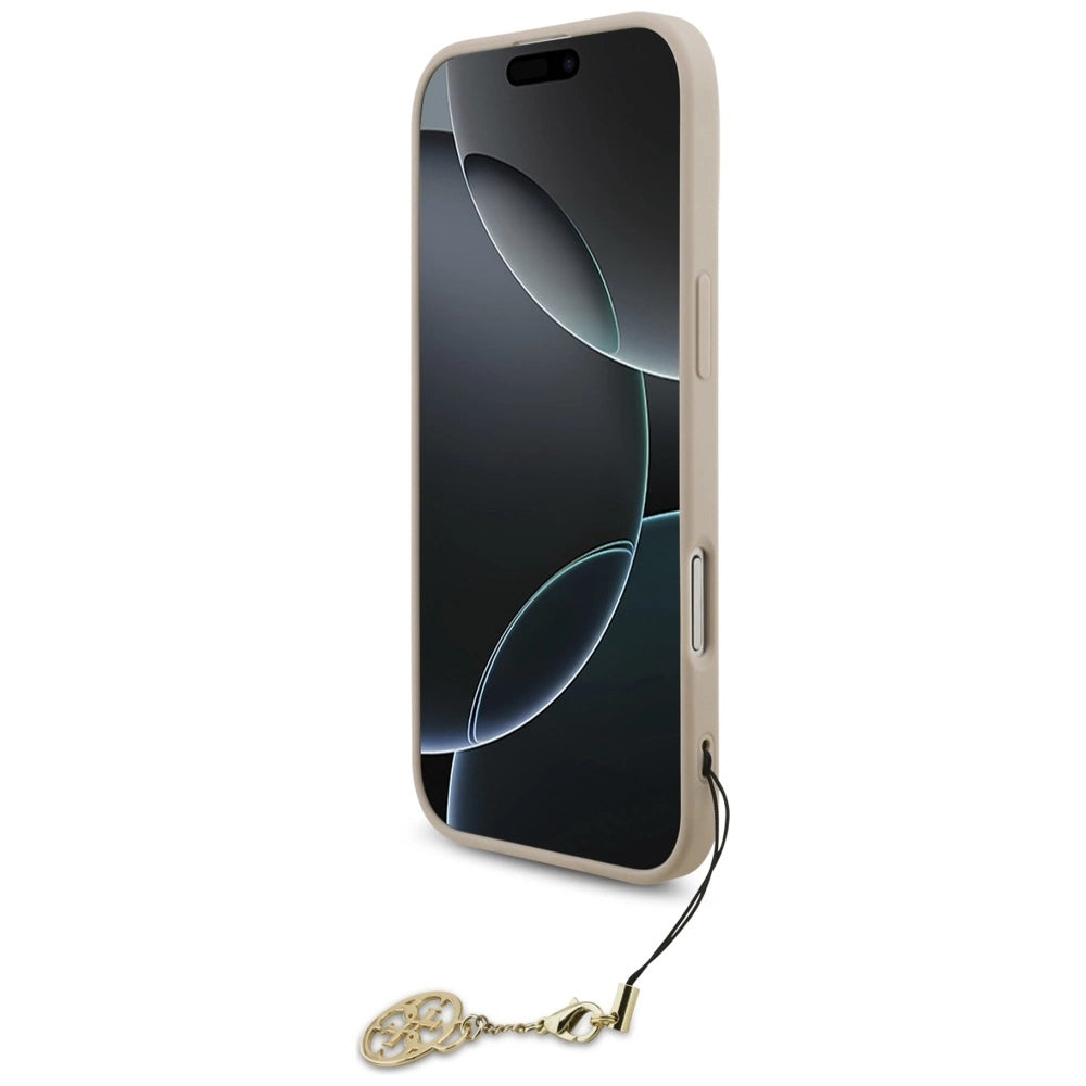 Etui Guess 4G Charms Collection MagSafe na iPhone Air - różowe – zdjęcie 4