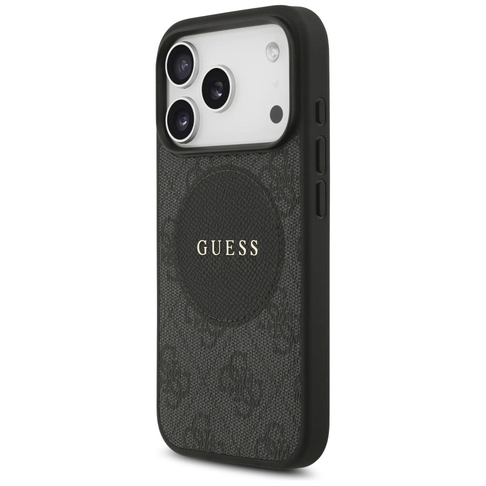 Etui Guess 4G Circle Classic Logo MagSafe na iPhone 17 Pro - czarne – zdjęcie 2