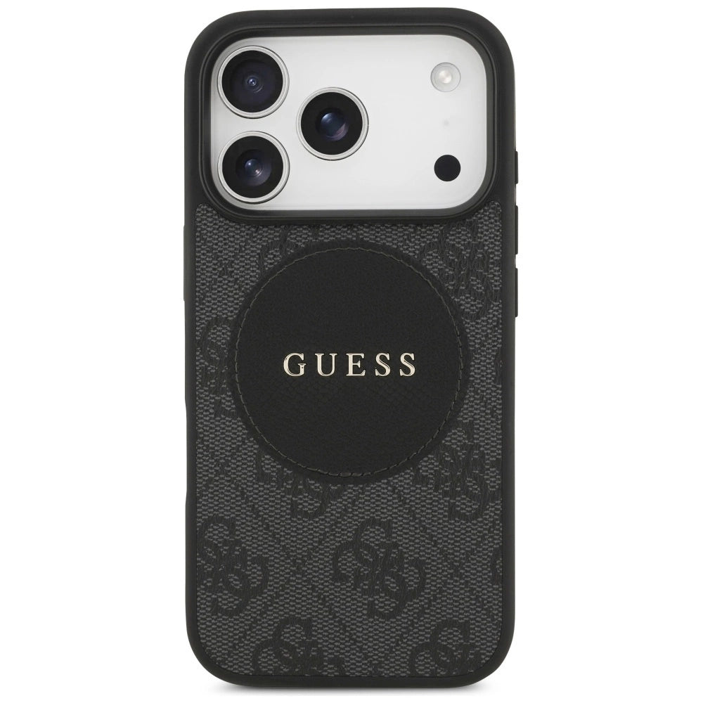 Etui Guess 4G Circle Classic Logo MagSafe na iPhone 17 Pro - czarne – zdjęcie 3