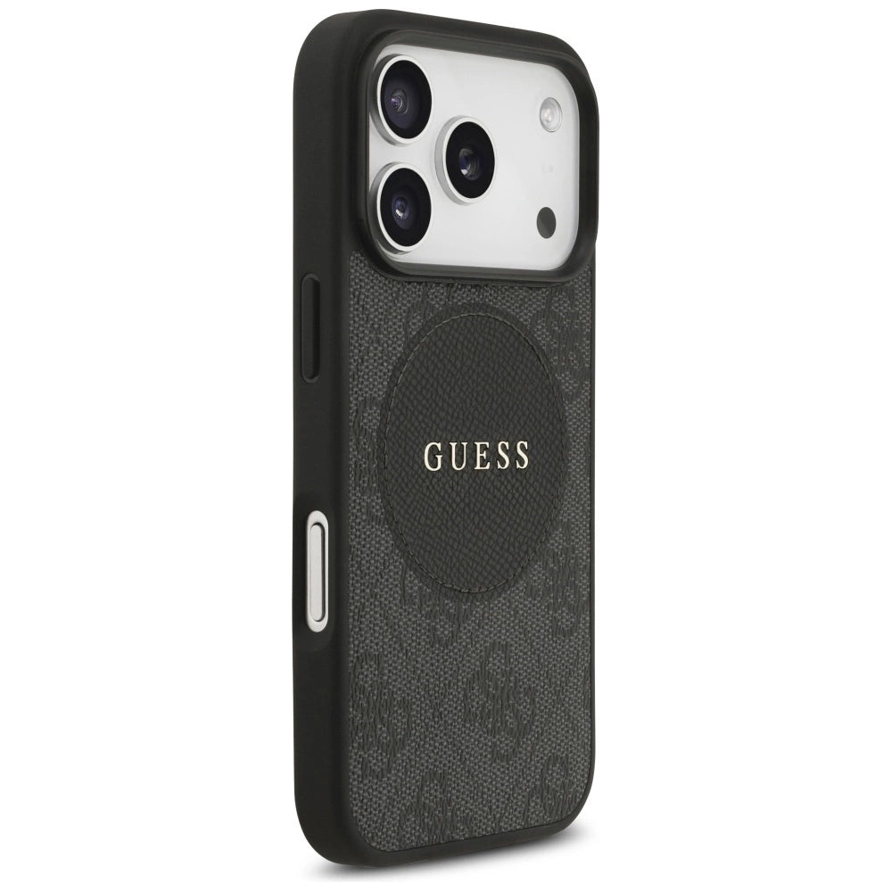 Etui Guess 4G Circle Classic Logo MagSafe na iPhone 17 Pro - czarne – zdjęcie 4