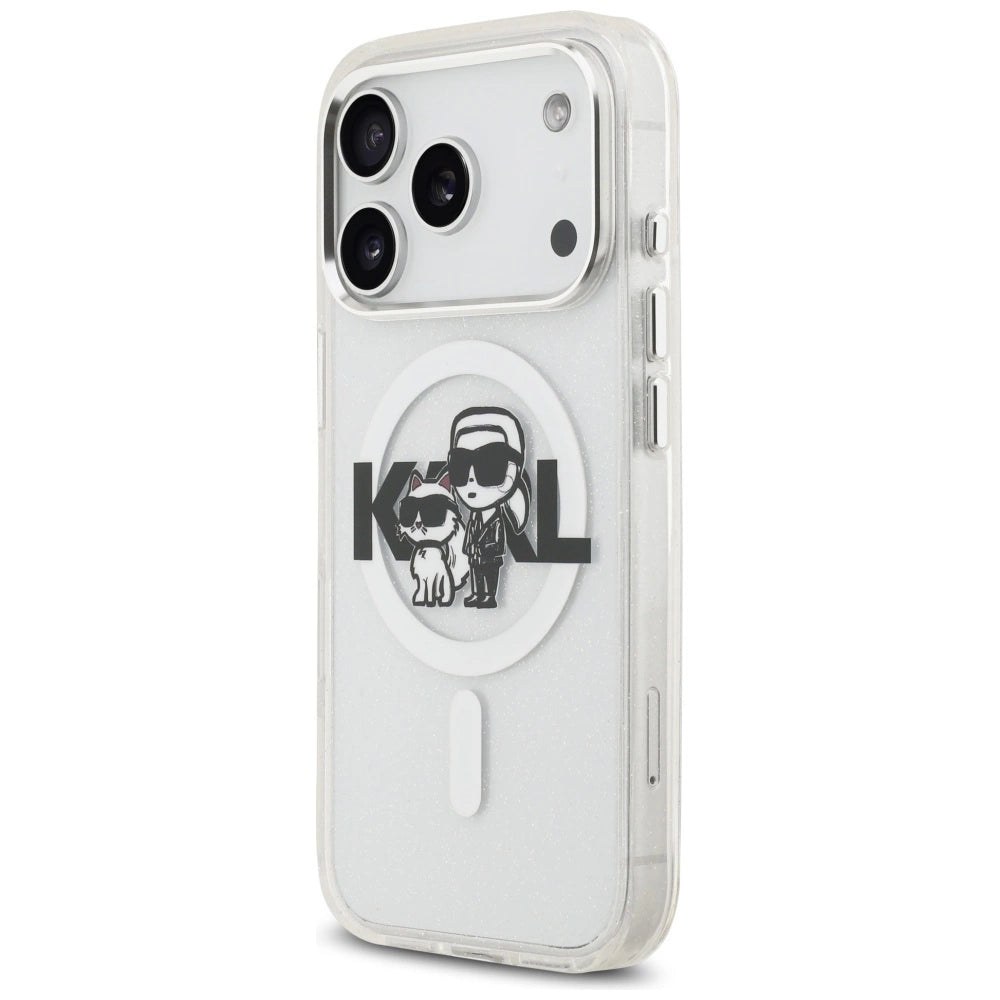 Etui Karl Lagerfeld IML Glitter Karl & na iPhone 17 Pro - przezroczyste – zdjęcie 2