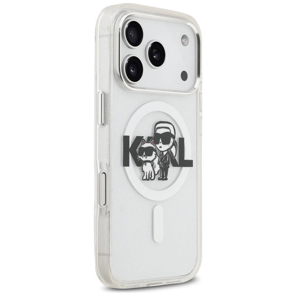 Etui Karl Lagerfeld IML Glitter Karl & na iPhone 17 Pro - przezroczyste – zdjęcie 4