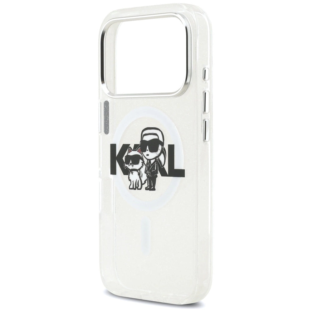 Etui Karl Lagerfeld IML Glitter Karl & na iPhone 17 Pro - przezroczyste – zdjęcie 6