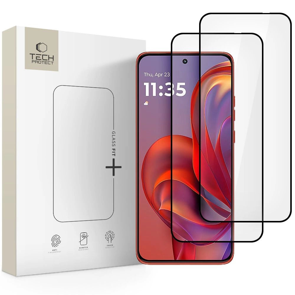 Szkło hartowane Tech-Protect na Motorola Edge 50 Neo / 60 Neo - czarne