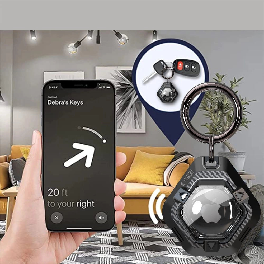 Etui Tech-Protect Defense na Apple AirTag 1 / 2 - czarne – zdjęcie 7