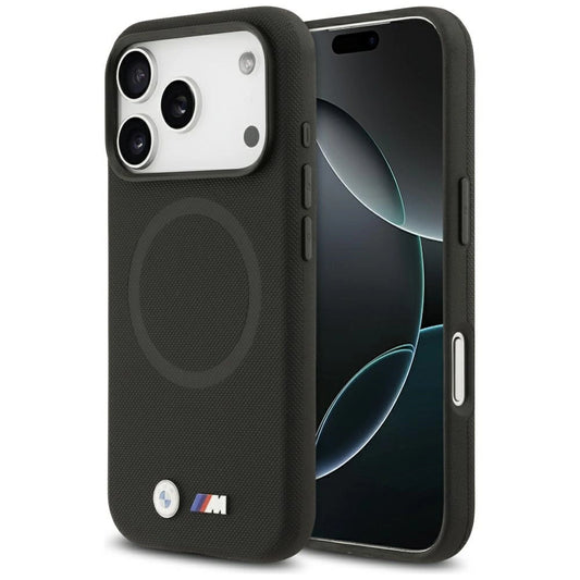 Etui BMW M FW Metal Logo MagSafe na iPhone 17 Pro - czarne