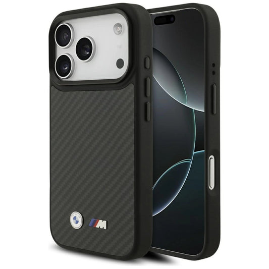 Etui BMW M Kevlar Matt MagSafe na iPhone 17 Pro - czarne