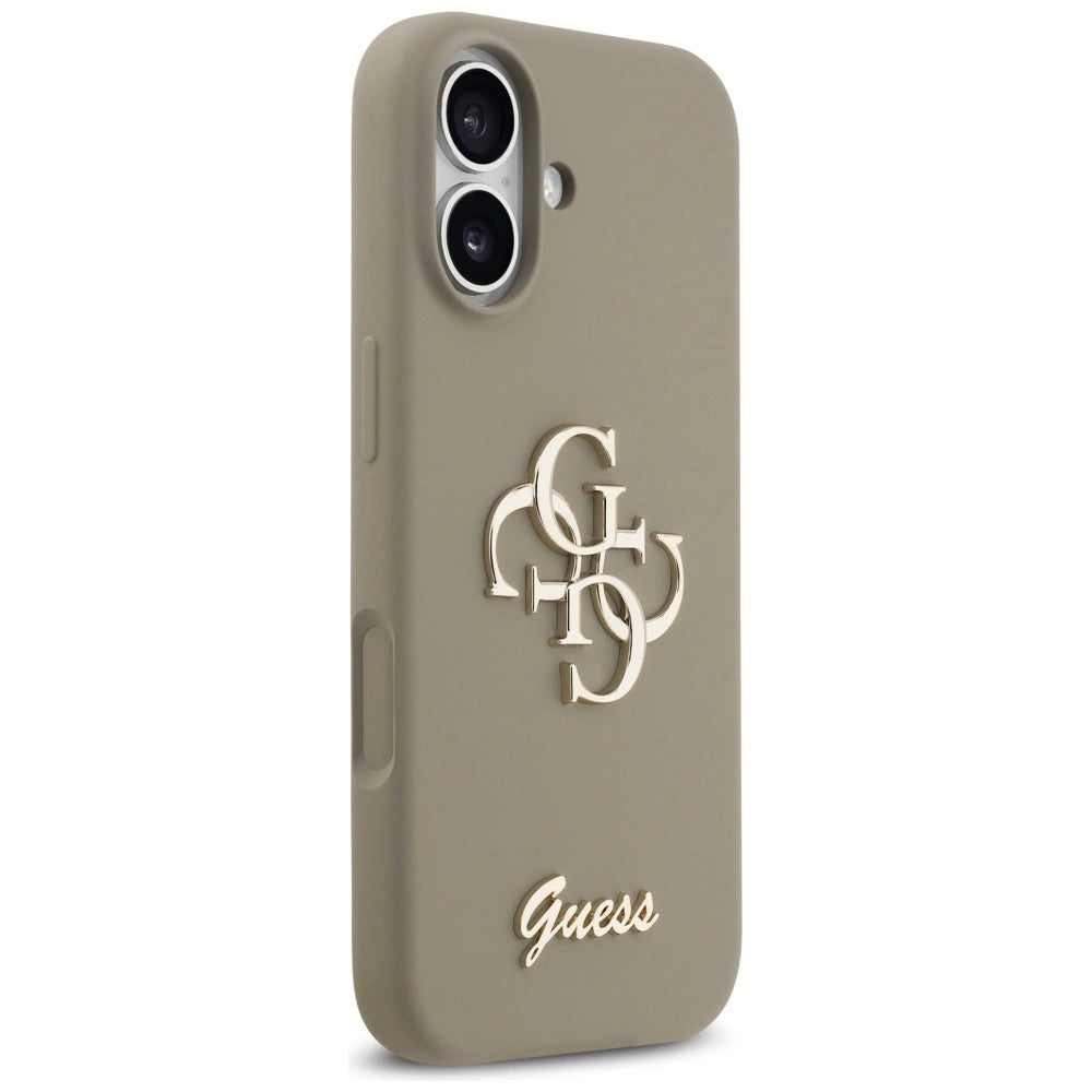 Etui Guess Silicone Big 4G Script na iPhone 17 - brązowe – zdjęcie 4