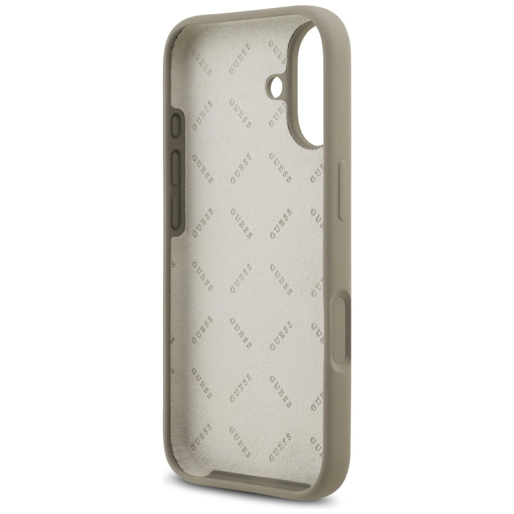 Etui Guess Silicone Big 4G Script na iPhone 17 - brązowe – zdjęcie 7