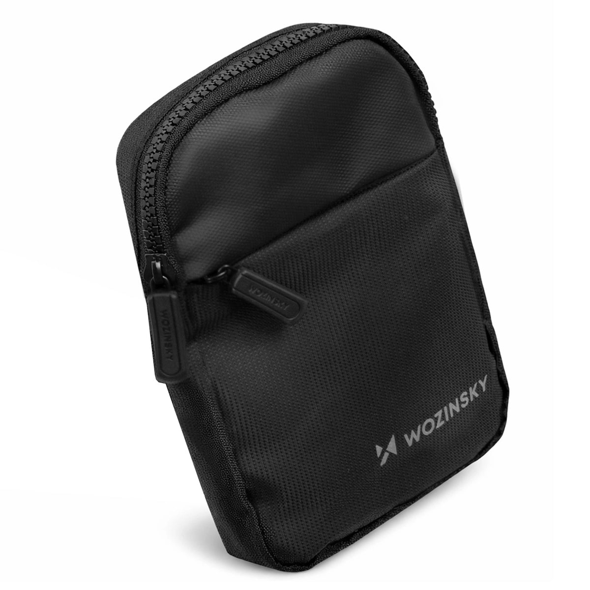 Mini saszetka na ramię Wozinsky WMS-W1 na telefon unisex - czarna – zdjęcie 4