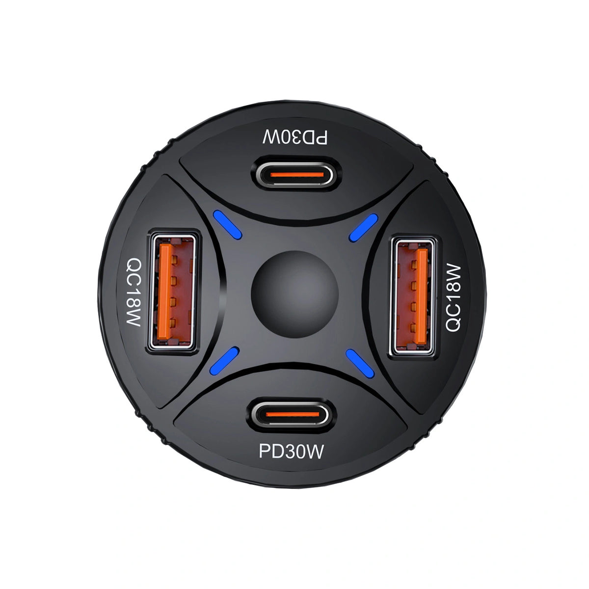 Ładowarka samochodowa Wozinsky WLS-04 60W 2xUSB-C 2xUSB-A - czarna – zdjęcie 3