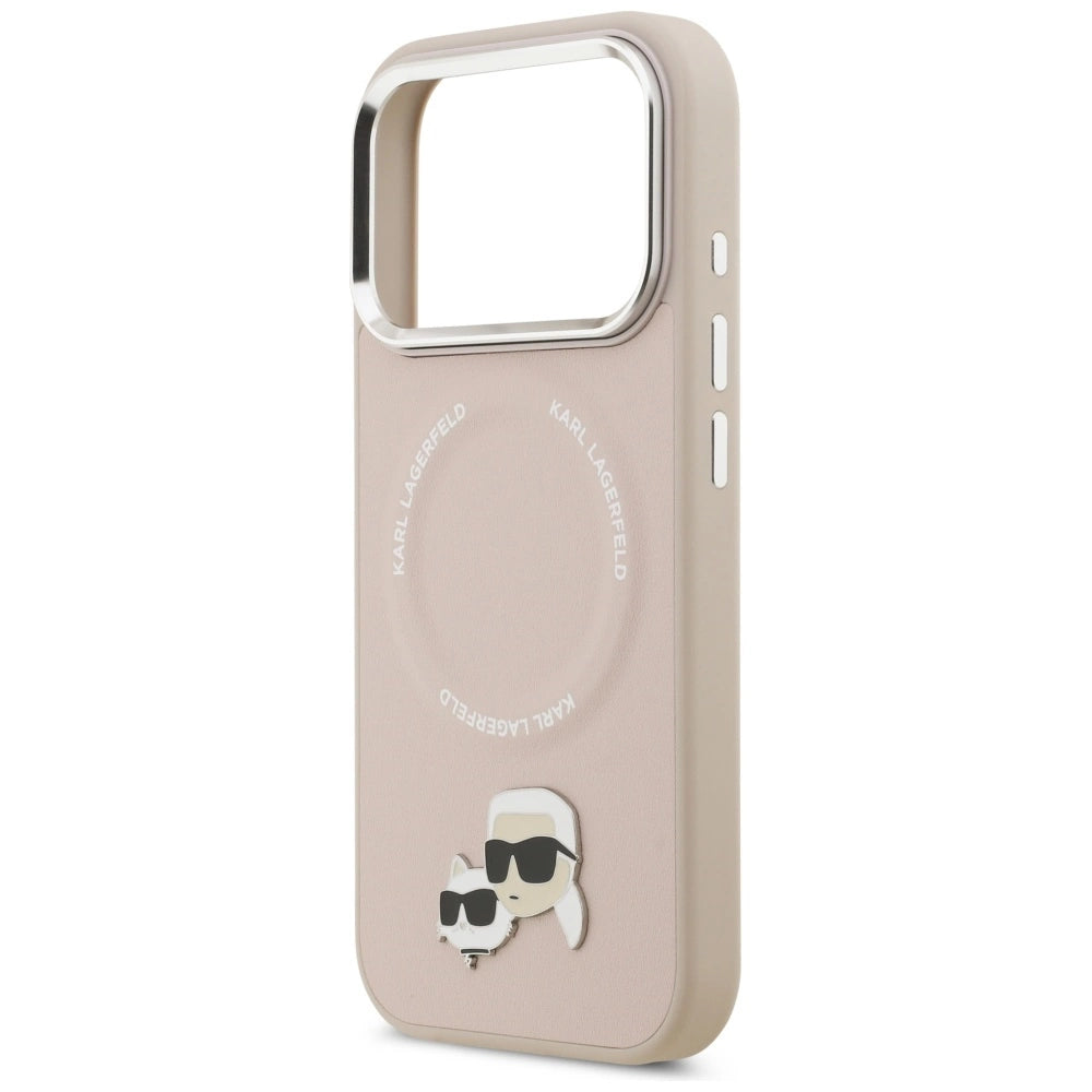 Etui Karl Lagerfeld Karl & Choupette Pins MagSafe do iPhone 17 Pro - różowe – zdjęcie 6