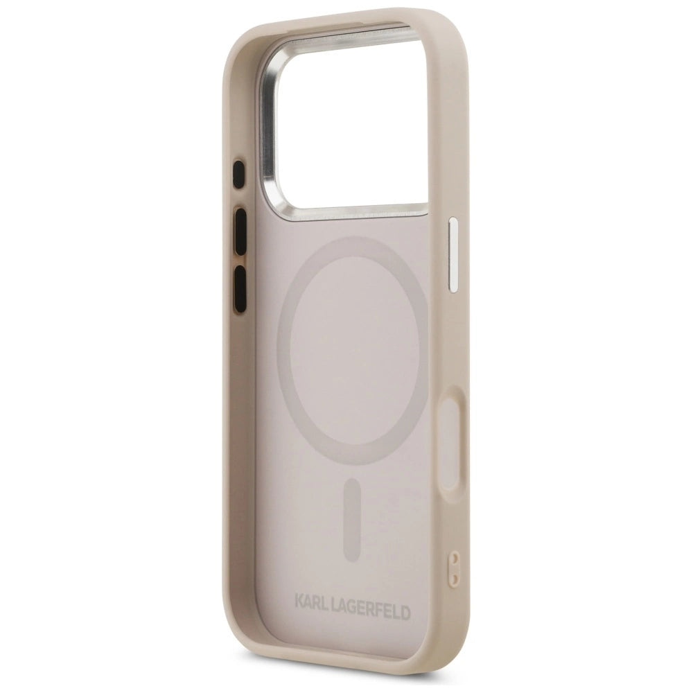 Etui Karl Lagerfeld Karl & Choupette Pins MagSafe do iPhone 17 Pro - różowe – zdjęcie 7