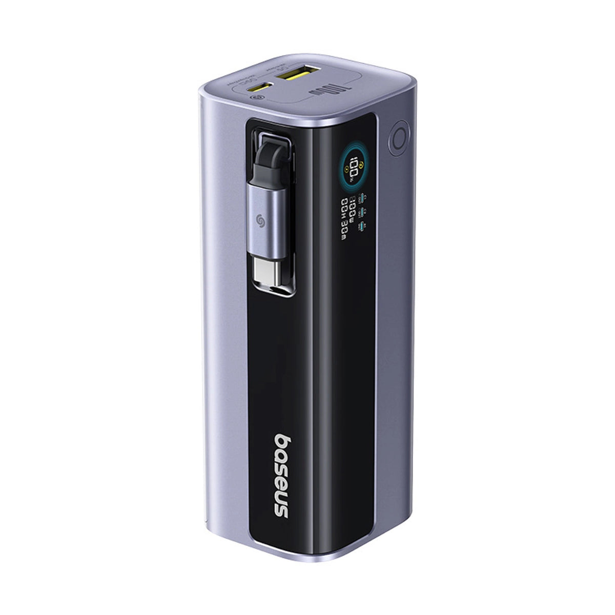 Powerbank Baseus EnerGeek GR11 10000mAh 100W ze zwijanym kablem - szary