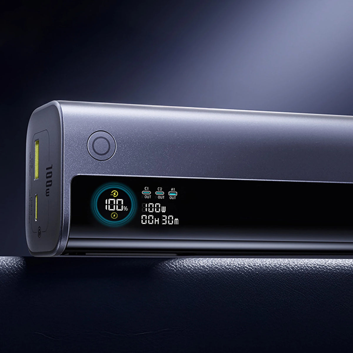 Powerbank Baseus EnerGeek GR11 10000mAh 100W ze zwijanym kablem - szary – zdjęcie 8