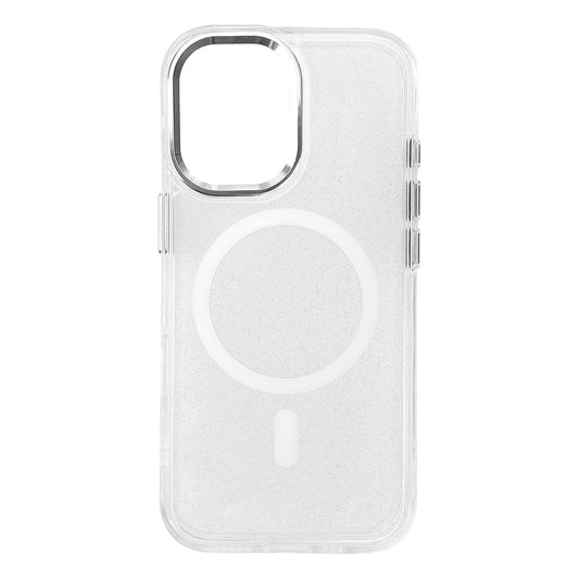 Etui Glitter na Samsung Galaxy S26 Ultra kompatybilne z MagSafe - białe
