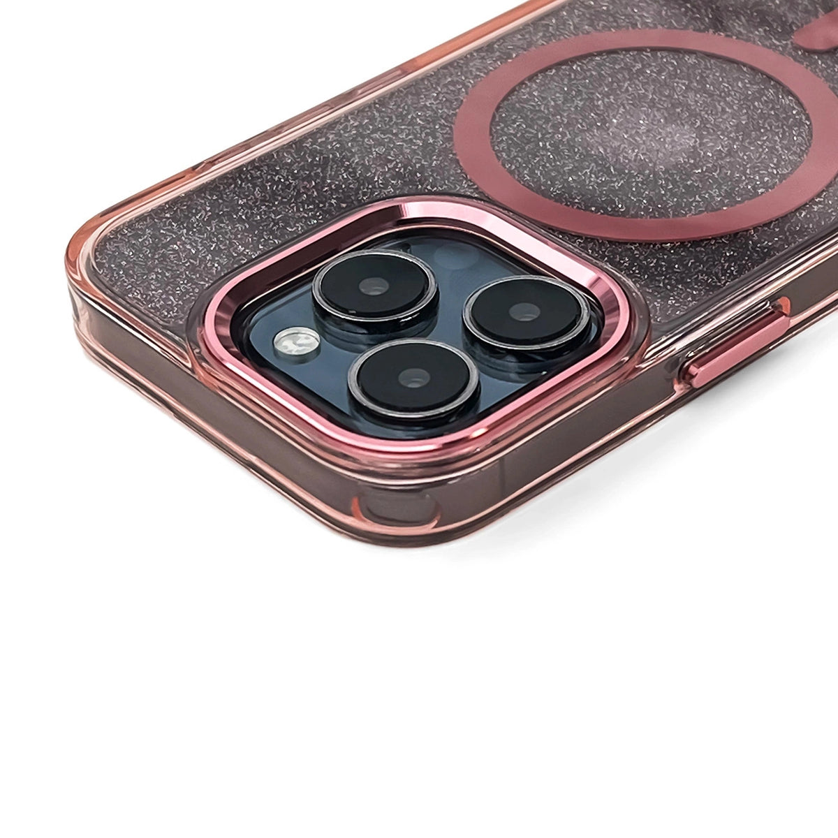 Etui Glitter na Samsung Galaxy S26/S26 Pro kompatybilne z MagSafe - różowe – zdjęcie 2