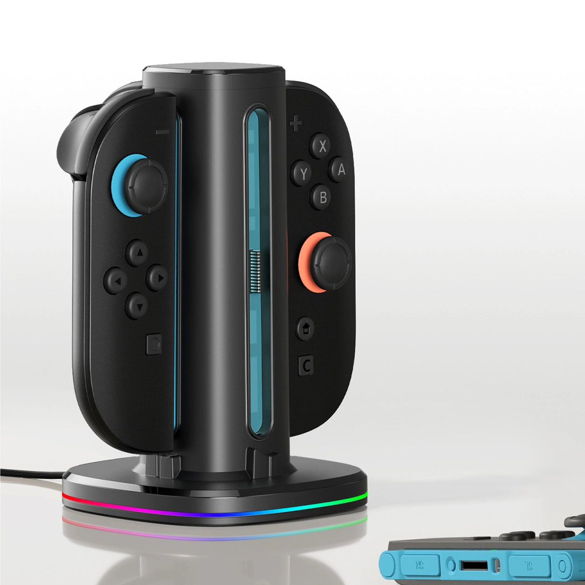 Stacja ładująca AMAZINGTHING do kontrolerów Nintendo Switch 2 - czarna – zdjęcie 9