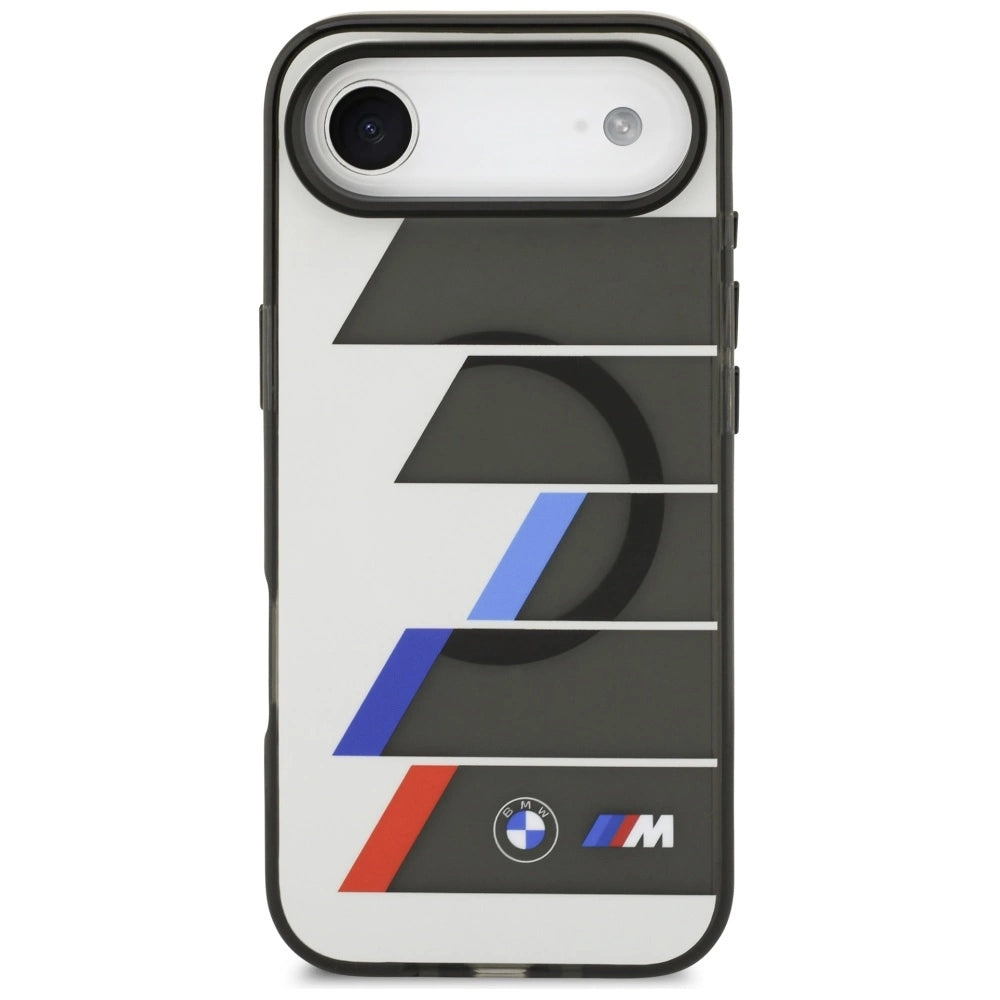 Etui BMW M IML Metal Buttons Tricolor Lines MagSafe na iPhone Air - szare – zdjęcie 3