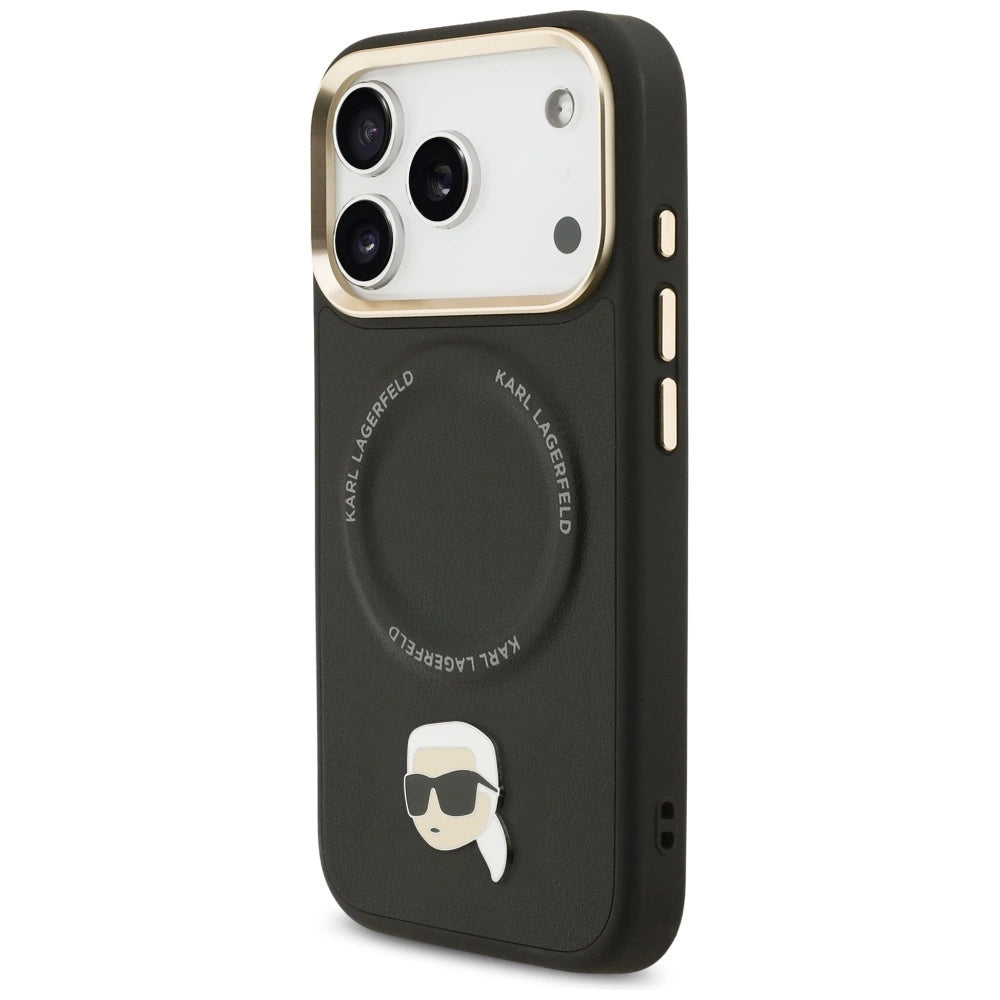 Etui Karl Lagerfeld Big Strap Karl Metal Logo na iPhone 17 Pro - czarne – zdjęcie 2