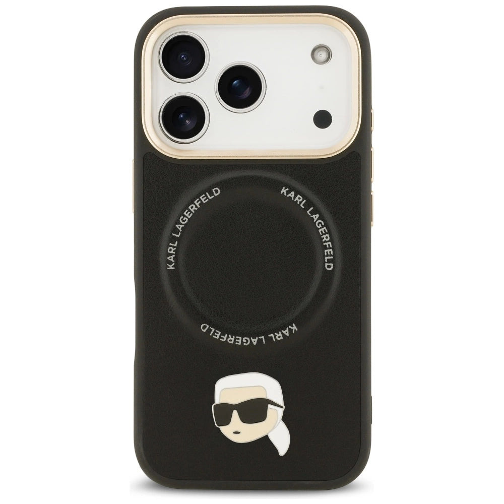 Etui Karl Lagerfeld Big Strap Karl Metal Logo na iPhone 17 Pro - czarne – zdjęcie 3