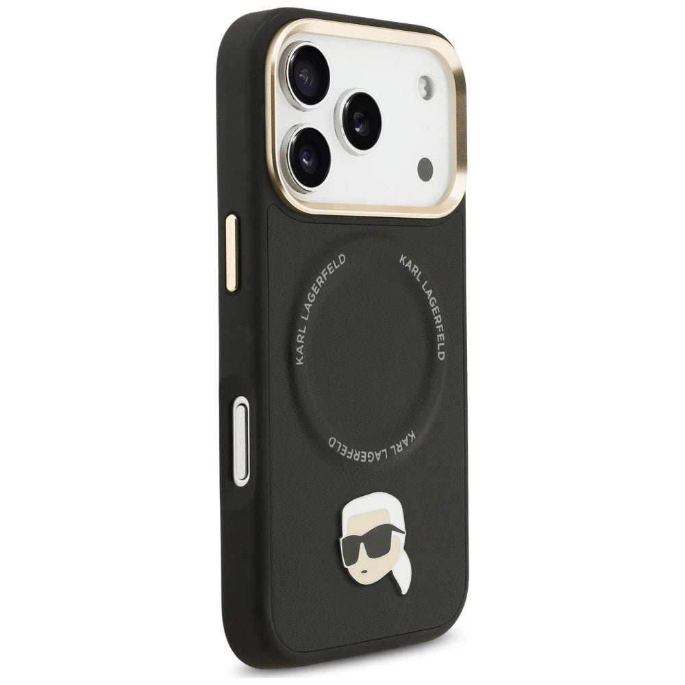 Etui Karl Lagerfeld Big Strap Karl Metal Logo na iPhone 17 Pro - czarne – zdjęcie 4