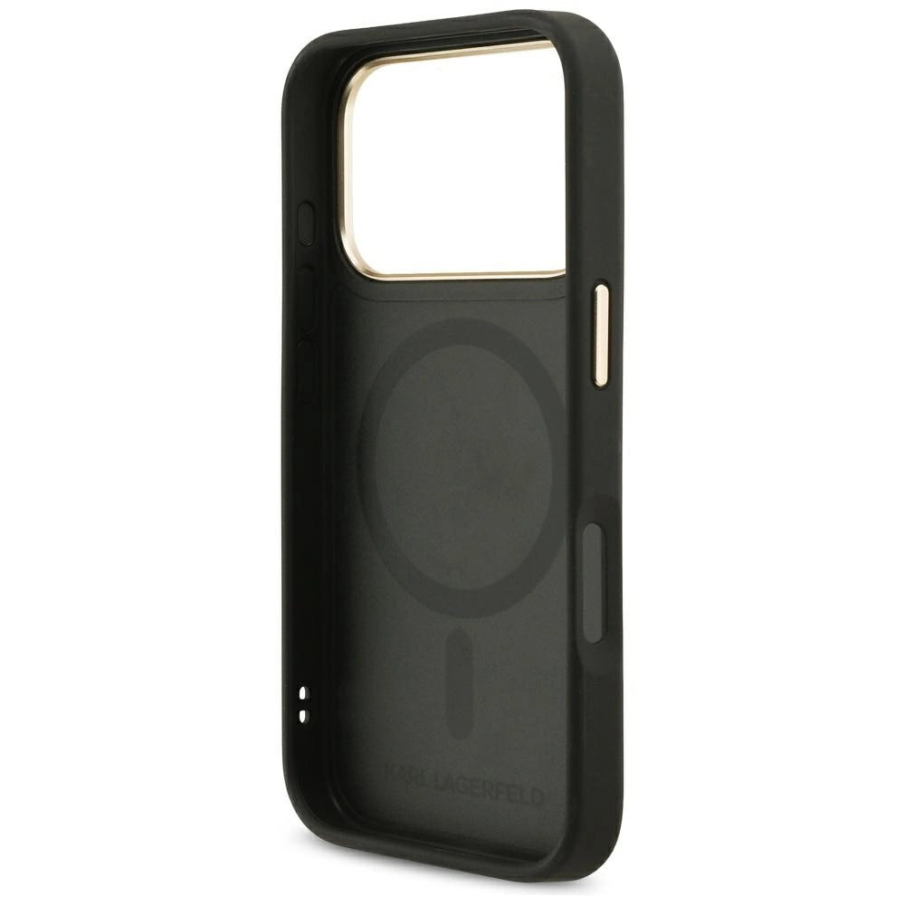 Etui Karl Lagerfeld Big Strap Karl Metal Logo na iPhone 17 Pro - czarne – zdjęcie 7