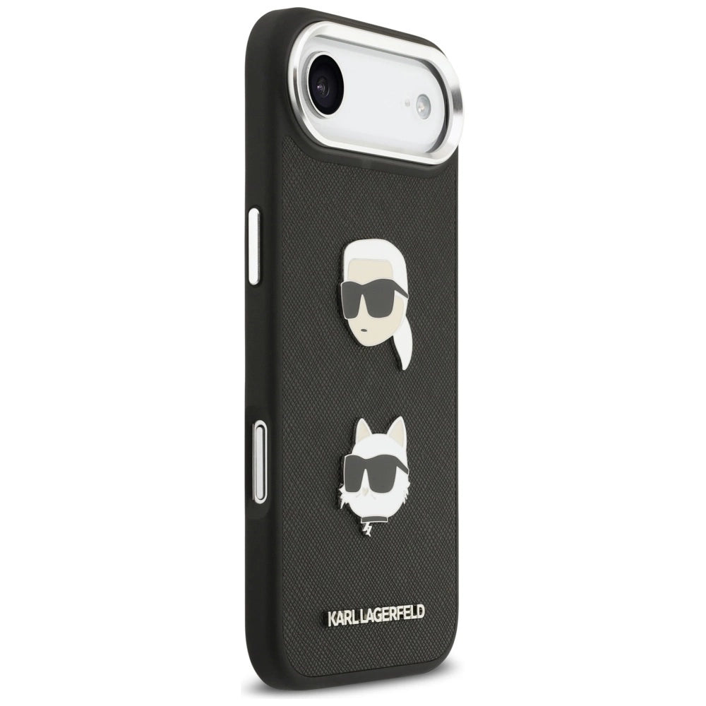 Etui Karl Lagerfeld FW Grained Karl & Choupette na iPhone Air - czarne – zdjęcie 4
