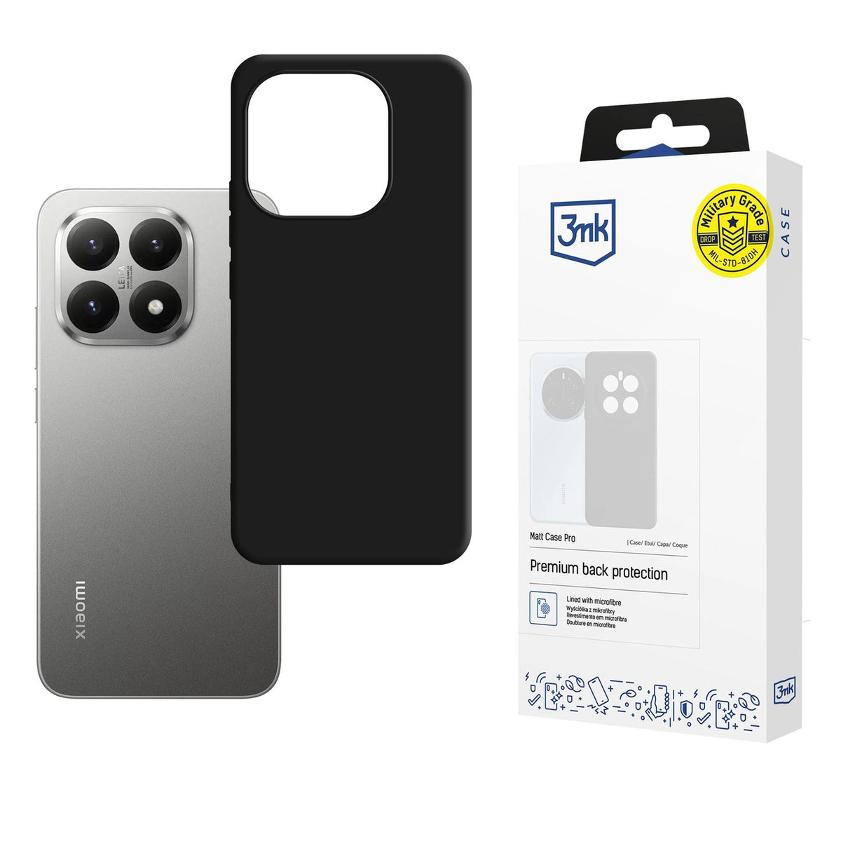 Etui 3mk Matt Case Pro na Xiaomi 15T 5G - czarne