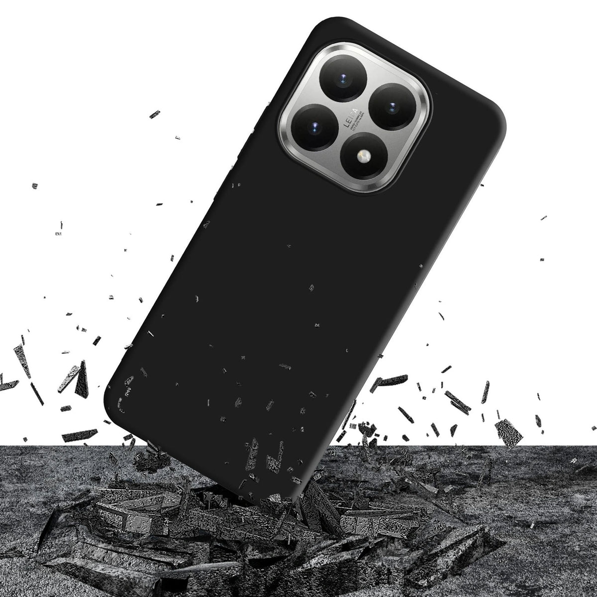 Etui 3mk Matt Case Pro na Xiaomi 15T 5G - czarne – zdjęcie 2