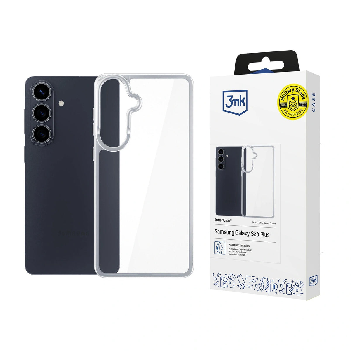 Etui 3mk Armor Case na Samsung Galaxy S26+ - przezroczyste